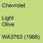 Preview: Chevrolet, Light Olive, WA3763 (1968).